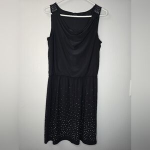 White House Black Market Women's Black Dress Studded size S